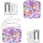 Guirlande lumineuse  piles 2 * 10m / 200 led guirlande led ip65 tanche dcoration intrieur et extrieur ...