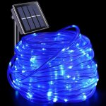 Guirlande lumineuse solaire amoune - 20m 200 led - tanche pour patio jardin arbres mariages ftes - ...