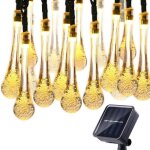 Guirlande lumineuse solaire extérieur etanche 6m 30led gouttes deau lampes solaires Éclairage dambiance ... Guirlande lumineuse solaire extérieur etanche 6m 30led gouttes deau lampes solaires Éclairage dambiance ...