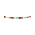 Guirlande non lumineuse - boland - palmier - papier - 4 m - multicolore
