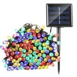 Guirlande lumineuse - solaire - 20m - 200 led - multicolore - 8 modes d�clairage