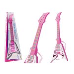 Guitare �lectrique pour enfants rose avec lumi�res et m�lodies
