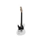 Guitare lectrique pour gaucher - dimavery - tl - 601 - blanche - pickguard noir - adulte
