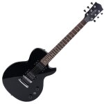 Guitare �lectrique - lp - 100 bl - 2x humbuckers - manche viss� �rable - corps tilleul laqu� noir