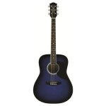 Guitare lectro - acoustique - eko - ranger 6 eq - bleu sunburst - dreadnought - son riche