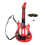 Guitare lectronique lumineuse avec lunettes quipes dun micro - ladybug