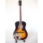 Guitare miniature - johnny hallyday - sunburst - vintage - intrieur - mixte