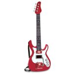 Guitare rock electronique enfant rouge - effets lumineux 4 cordes metal - star music - set jouet instrument ...