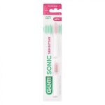 Gum brosse  dents electrique n4111 sonic sensitive recharge ultra soft 2 units