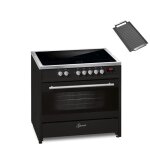 Cuisinière à induction - gurari - e 913 bl - 90 cm - 121l - 5 zones à induction avec booster Cuisinière à induction - gurari - e 913 bl - 90 cm - 121l - 5 zones à induction avec booster