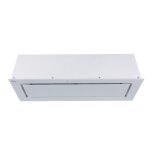 Gurari gch e 217 wh 90 prime + filtre  charbon hotte aspirante 90 cm en blancblanc verre 1000m / h ...