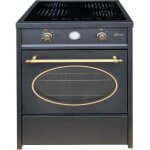 Cuisinire  induction - gurari - gch e 612 bl - 60 cm - retro - noir
