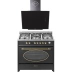 Cuisinière électrique à gaz - gurari - gch e 914 bl - 8 fonctions - hotte aspirante 90 cm - four xxl ... Cuisinière électrique à gaz - gurari - gch e 914 bl - 8 fonctions - hotte aspirante 90 cm - four xxl ...