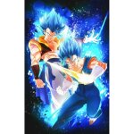 Gxn - 58 5d diamond cross stitch dragon ball diy adulte cristal diamant peinture taille: 40x50cm