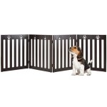 Gymax barrière de sécurité pliable en bois avec 4 panneaux charnières flexibles à 360° pour chiens / ... Gymax barrière de sécurité pliable en bois avec 4 panneaux charnières flexibles à 360° pour chiens / ...