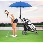 Gymax chariot de golf pliable  3 roues en aluminium avec poigne rglable roue arrire avec frein et ...