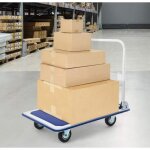 Gymax chariot � plateforme pliable chariot de transport avec roulettes silencieuses et plateau antid�rapant ...