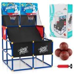 Gymax jeu darcade de basket - ball  double tir avec 2 panneaux de fond 4 ballons et 1 pompe de gonflage ...
