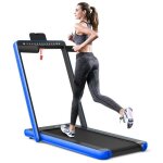 Gymax tapis de course pliable silencieux avec 2 ecrans led application et télécommande support pour téléphone ... Gymax tapis de course pliable silencieux avec 2 ecrans led application et télécommande support pour téléphone ...
