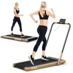 Gymax tapis de course pliable avec t�l�commande & �cran led tapis roulant �lectrique motoris� 1 - 12km ...
