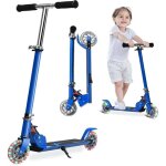 Gymax trottinette pliable pour enfant 70x31x63 - 86cm charge max 70 kg scooter � hauteur r�glable avec ...