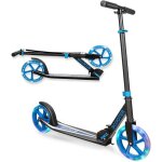 Gymax trottinette pliable � hauteur r�glable trottinette durable et pliante avec roues lumineuses pour ...