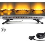 Gyrophare barre multifonction stroboscopique 56 led orange 15 flash e - marque