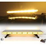 Gyrophare barre de toit 96. 5cm stroboscopique 72 led orange 15 flash e - marque