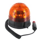 Gyrophare et gyroflash  led (3 modes: 2 flash + 1 rotatif) 10 - 30v 36w orange avec support magntique ...
