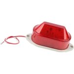 Gyrophare led - pzcc - clignotant - rouge - ac 220v - �tanche � la poussi�re - �tanche � leau - installation ...