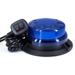 Gyrophare magnetique bleu led 12v - 24v jaune led avertissement et 3 meters cordons pour chariot lvateur ...