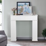 Habillage chemin�e avec rangement int�gr� - fa�ade de chemin�e murale style classique pour salon chambre ...