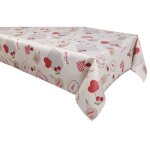 Habitable - nappe en toile cir�e rectangulaire campagne - 140 x 200 cm - beige