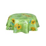 Habitable - nappe en toile cir�e ronde gap - diam. 135 cm - vert