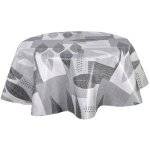 Habitable - nappe en toile cir�e ronde opus - diam. 135 cm - gris