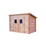 Habrita abri emboîté - 20 mm - avec toiture en plaques ondulées - 562 m² Habrita abri emboîté - 20 mm - avec toiture en plaques ondulées - 562 m²