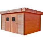 Habrita abri emboîté - 28 mm - avec toiture en bac acier - 1677 m² Habrita abri emboîté - 28 mm - avec toiture en bac acier - 1677 m²