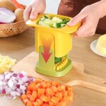Hachoir � l�gumes multifonctionnel coupe - frites m�nage coupe - oignon � pression manuelle trancheuse ...