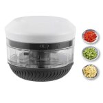 Hachoir manuel - inox 430 - noir - 10x8. 5cm - polyvalent - facile � nettoyer