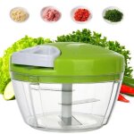 Hachoir manuel mini broyeur lames inox fruits lgumes viandes 13x10cm