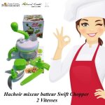 Hachoir mixeur batteur - swift - chopper 2 - ultra rsistant - abs alimentaire - blanc