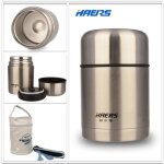 Haers pot isotherme en acier inox de 600ml sac isotherme alimentaire conteneur vide lunch box thermos ...