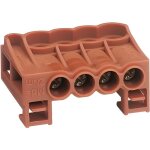 Bornier - hager - kn04p 384925 - 4x25mm� - marron - int�rieur