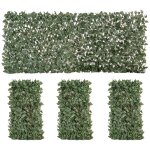 Haie artificielle - feuilles murale brise - vue - 4 pi�ces feuilles de lierre extensible - polyester ...