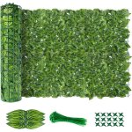 Haie de lierre artificiel brise - vue 100 x 600 cm lierre brise - vue balcon feuilles brise - vue haie ...