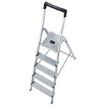 Escabeau - hailo - 5 8945 - 001 - aluminium - 5 marches - charge max 150 kg Escabeau - hailo - 5 8945 - 001 - aluminium - 5 marches - charge max 150 kg