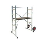 Echafaudage de jardin roulant en aluminium hailo hobbystep h3 jardin - 2m90 - 2 roues - rattrapage de ... Echafaudage de jardin roulant en aluminium hailo hobbystep h3 jardin - 2m90 - 2 roues - rattrapage de ...