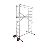 Echafaudage roulant de jardin tout terrain 17m / 37m en aluminium hailo hobbystep h4 jardin