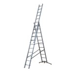 Echelle transformable - hailo - hobbylot - aluminium - 3x11 échelons - hauteur daccès 7m60 Echelle transformable - hailo - hobbylot - aluminium - 3x11 échelons - hauteur daccès 7m60
