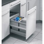 Hailo poubelle de cuisine encastrable pour meuble coulissant 30l separato k 450